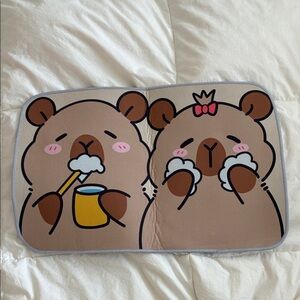 NWOT- Cute Capybara bathmat